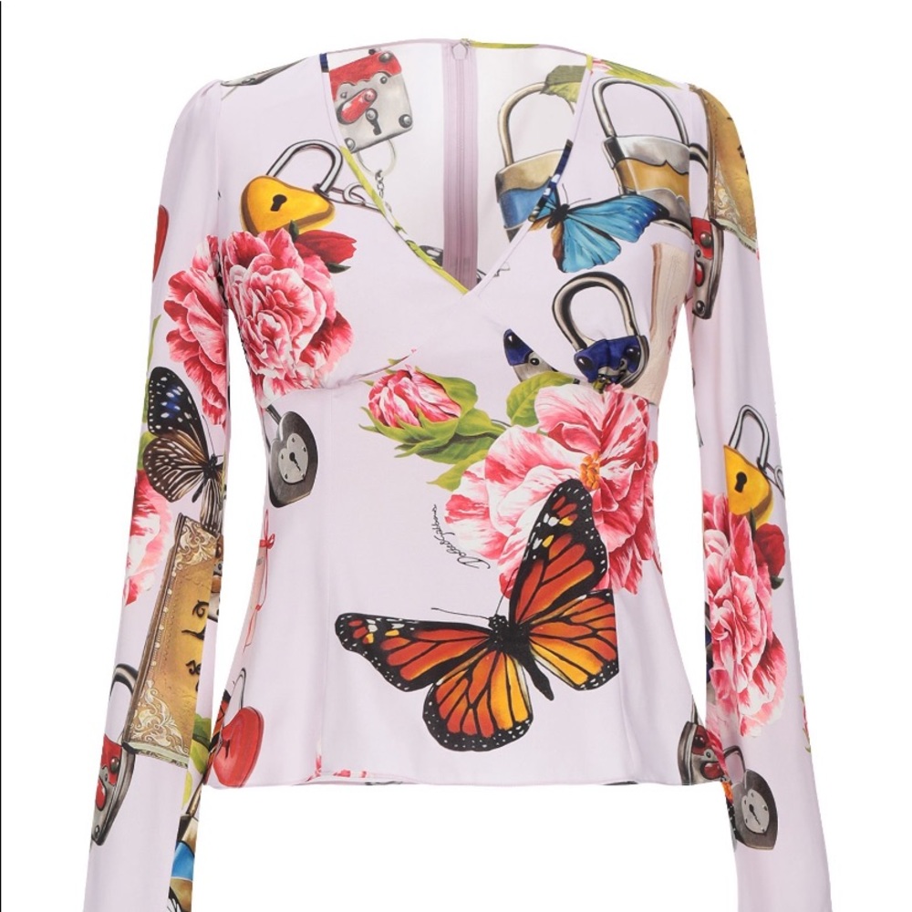 Dolce Gabanna silk blouse size 36 BNWT